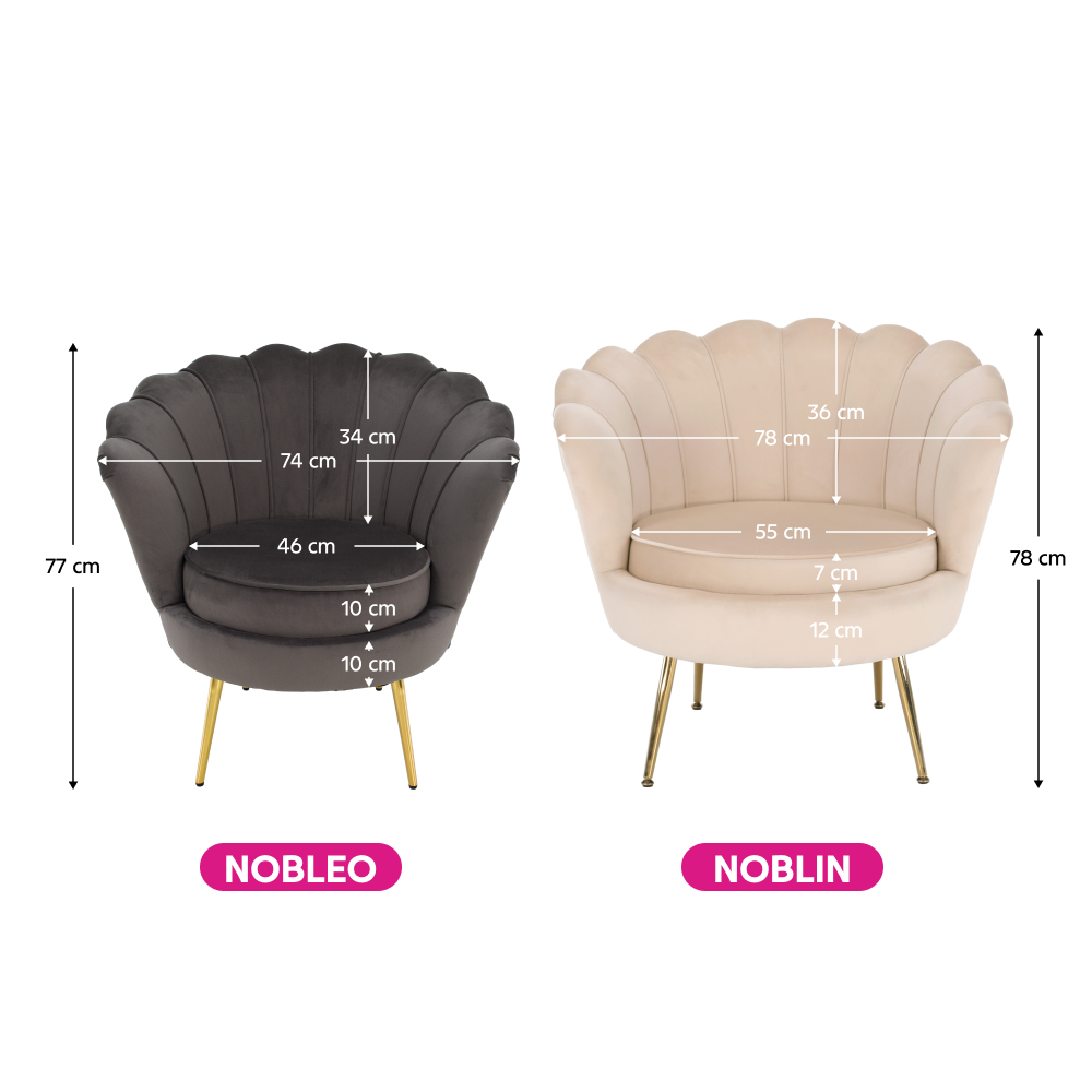 Fotoliu in stil Art-deco, NOBLIN