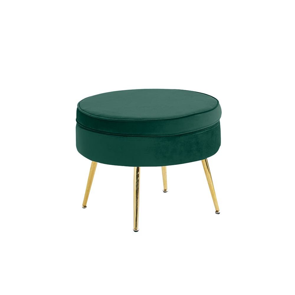Scaun de lux NOBLIN TIP 1, tesatura de catifea smarald/auriu crom, Art-deco
