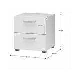 Noptiera PEPE, alb