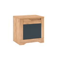 Noptiera FIDEL X1, stejar craft auriu/gri grafit, stanga