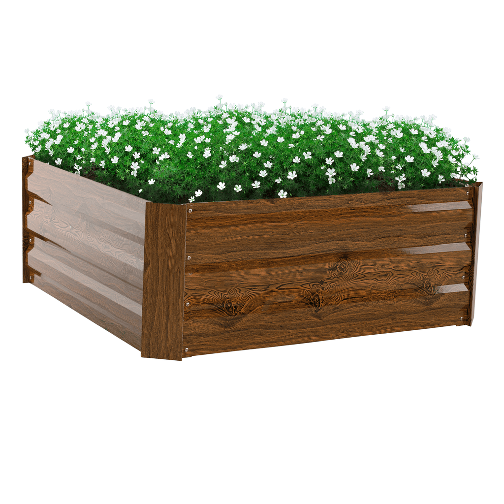 Strat inaltat de gradina NONKY TIP 3, maro, otel