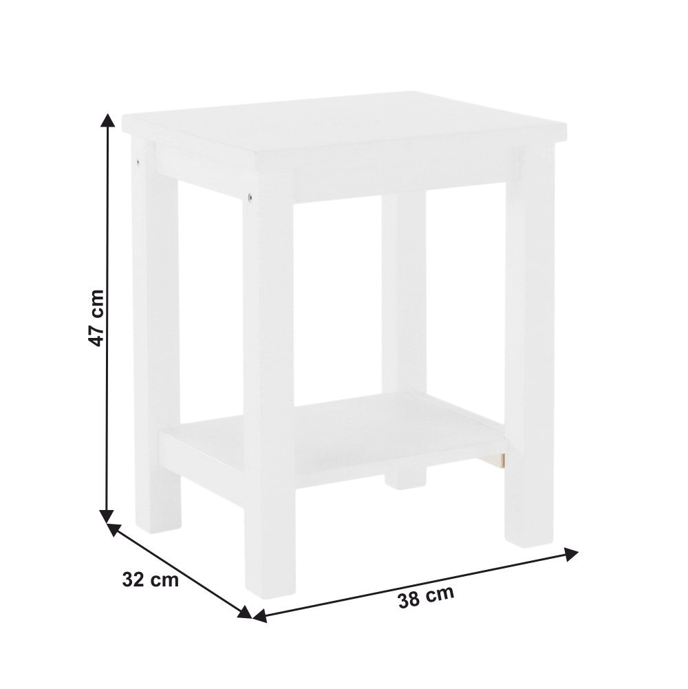 Noptieră dormitor Fosil – schiță cu dimensiuni