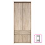 Dulap pentru umerase 4D1S/70 NORTY TYP 22, stejar sonoma
