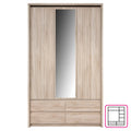 Dulap cu oglinda 3D4S NORTY TYP 1, stejar sonoma