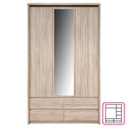 Dulap cu oglinda 3D4S NORTY TYP 1, stejar sonoma