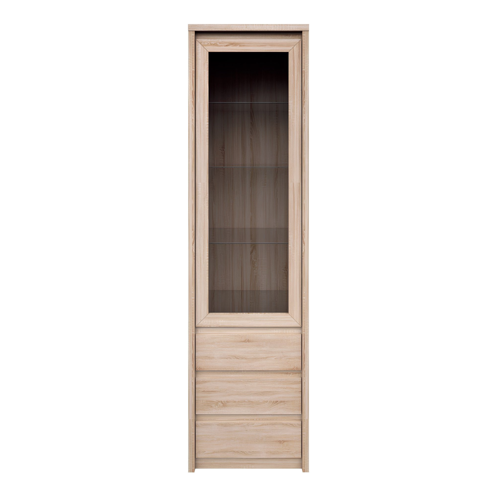 Vitrina TYP 4 NORTY, PAL melaminat, stejar sonoma