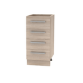 Cabinet inferior cu 4 sertare NOVA PLUS NOPL-055-0S, stejar sonoma