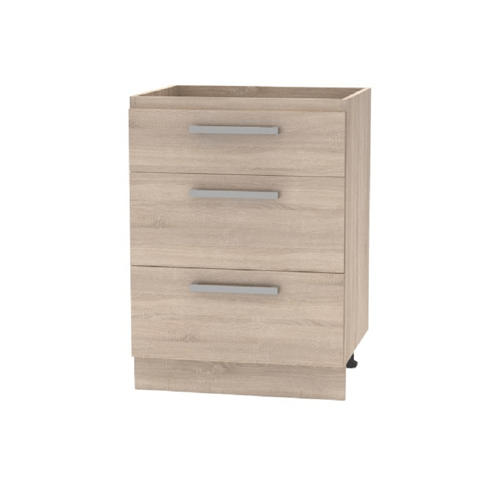 Dulap inferior cu sertare 60 NOVA PLUS NOPL-058-0S, stejar sonoma