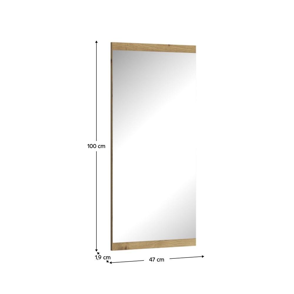 Oglindă Airon – schiță cu dimensiuni