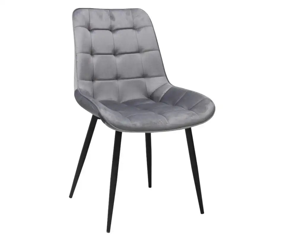 Scaun tapitat living din si picioare metalice, vedere 6