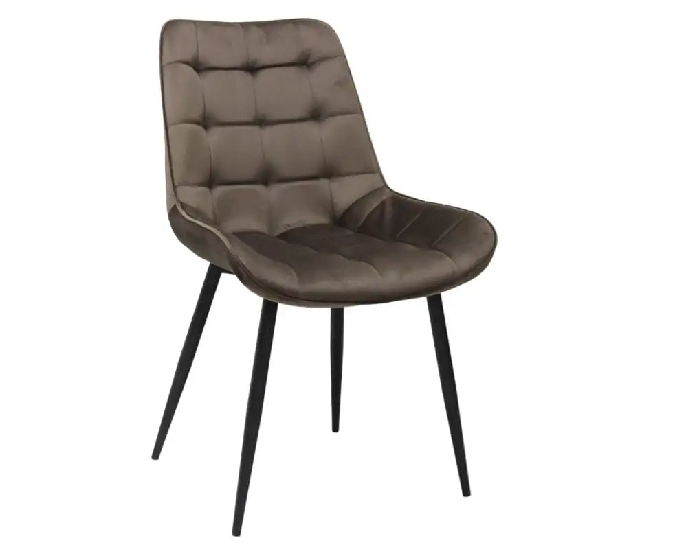 Scaun tapitat living din si picioare metalice