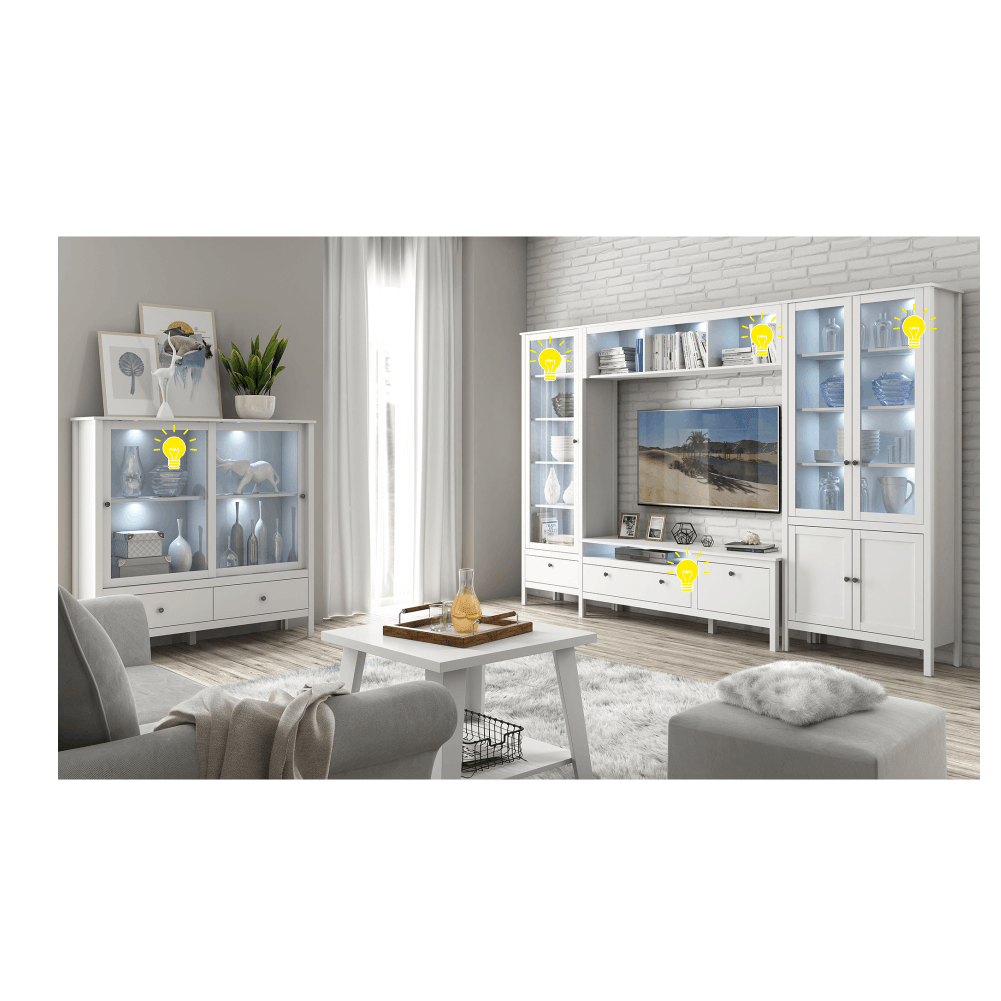 Iluminare LED OLJE, 8 puncte, alb
