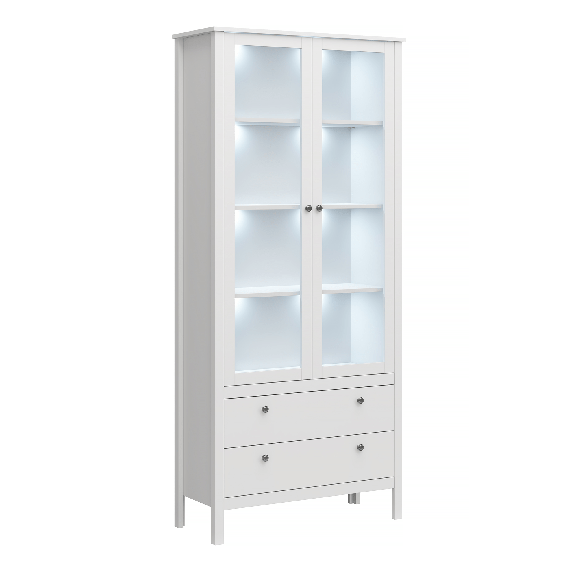 Vitrina 2W2S OLJE, alb