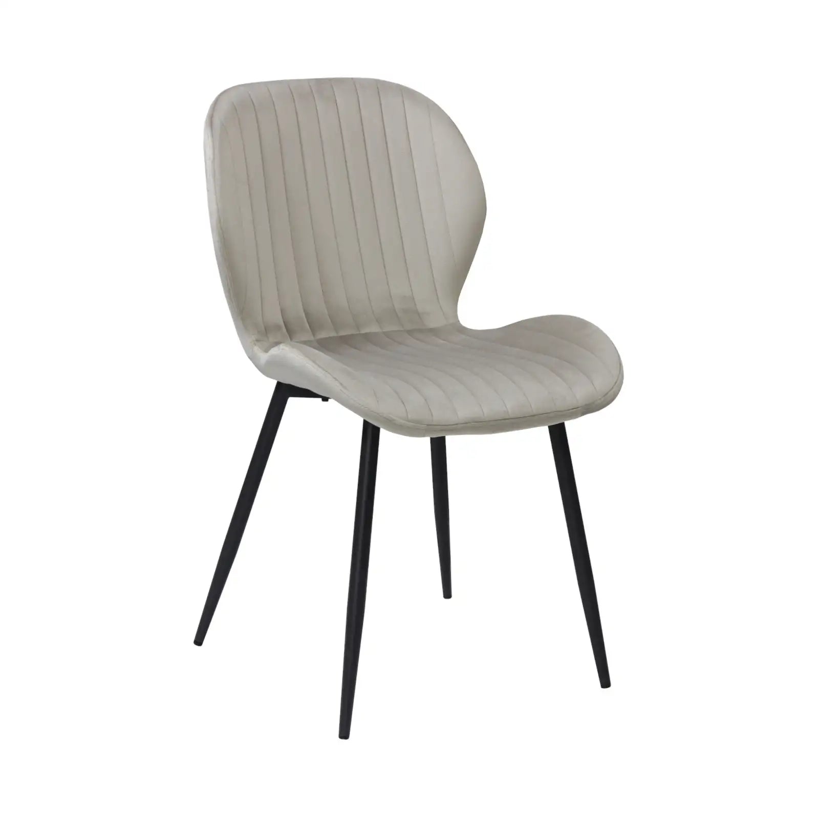 Scaun living din catifea si picioare metalice Opet