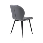 Scaun tapitat living din si picioare metalice Opet, vedere 7