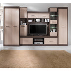 Ansamblu living KORINA, stejar deschis / stejar inchis