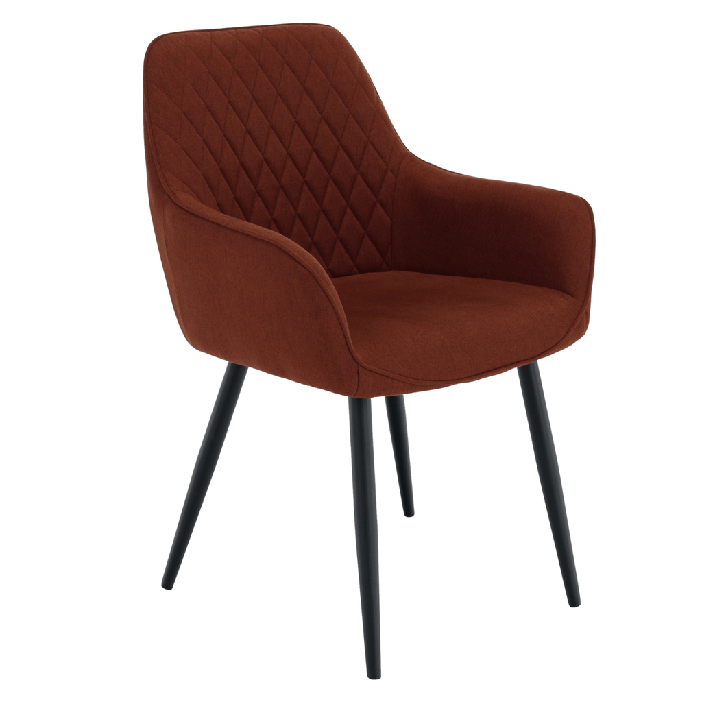 Scaun de design OSKOR, maro/negru
