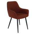 Scaun de design OSKOR, maro/negru