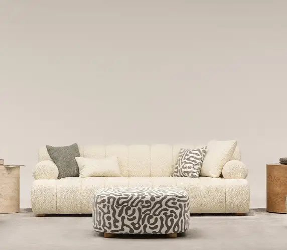 Canapea moderna cu 3 locuri Boucle Oslo – Maxinova (imaginea 1)