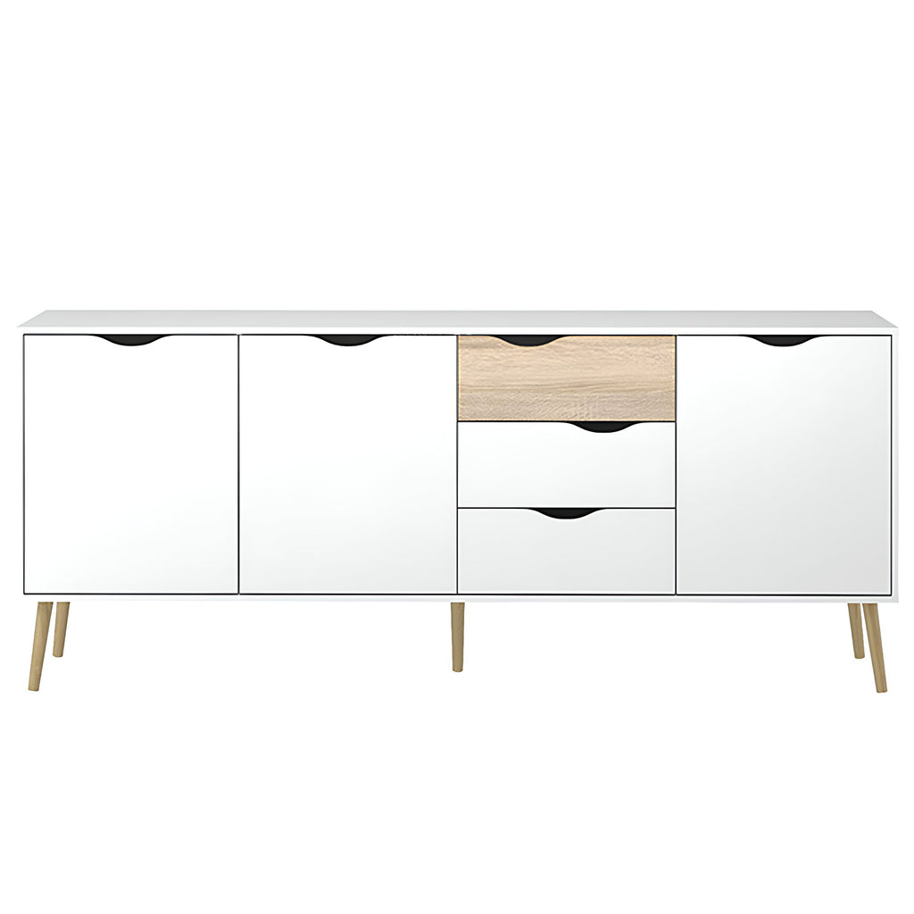 Comoda OSLO 75454, stejar sonoma/alb
