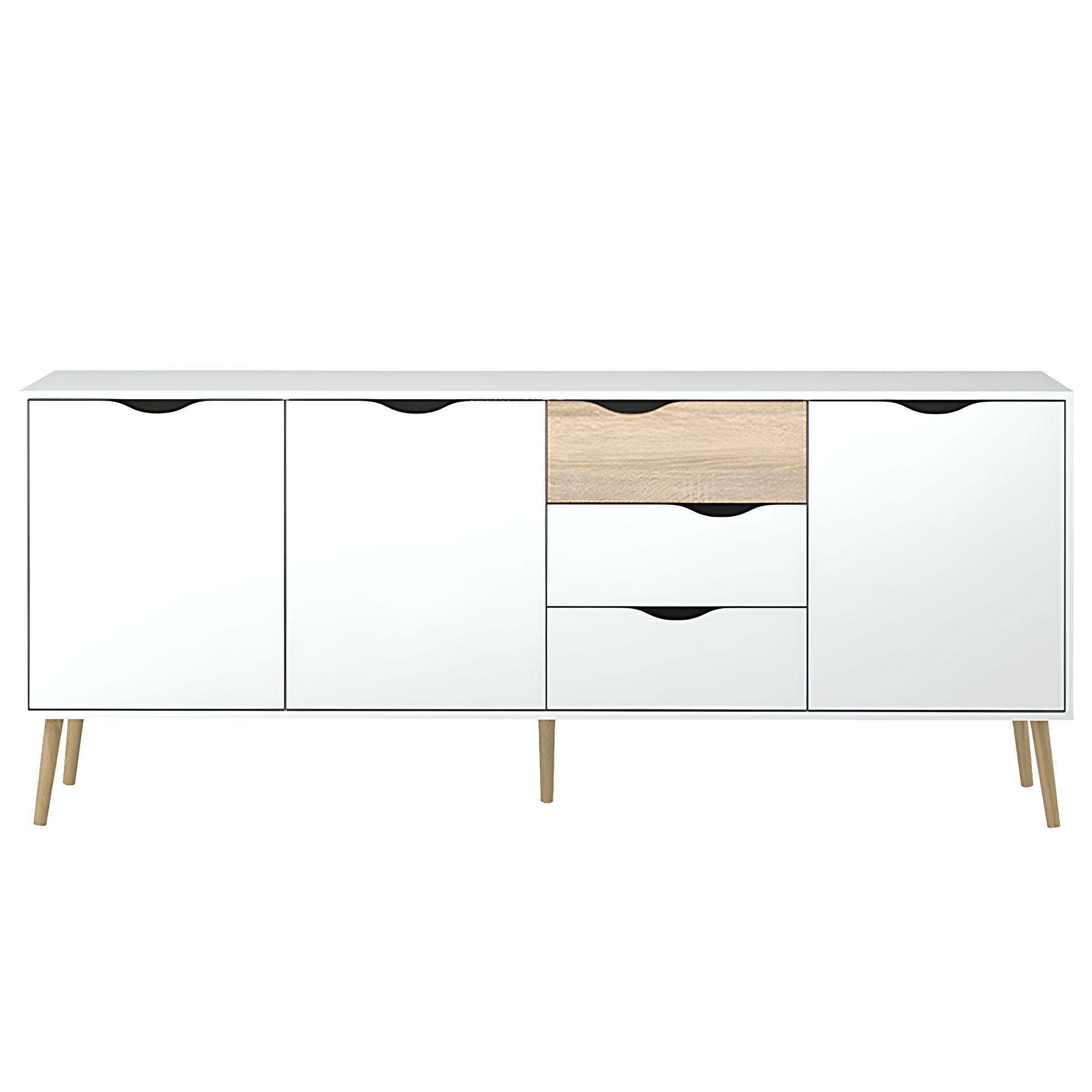 Comoda OSLO 75454, stejar sonoma/alb