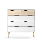 Comoda OSLO 75456, stejar sonoma/alb