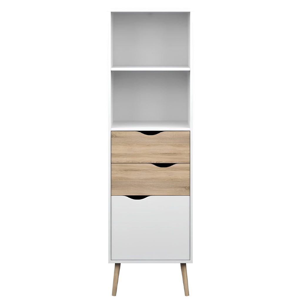 Vitrina OSLO 75382, stejar sonoma/alb