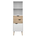 Vitrina OSLO 75382, stejar sonoma/alb