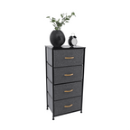 Comoda PALMERA, negru / gri inchis