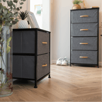 Comoda PALMERA, negru / gri inchis