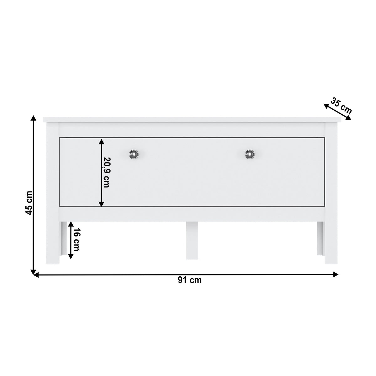 Pantofar Olje – schiță cu dimensiuni