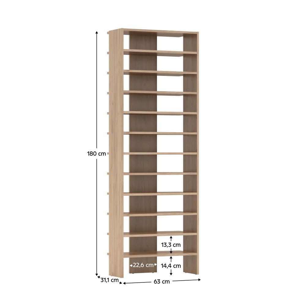 Pantofar Oski – schiță cu dimensiuni