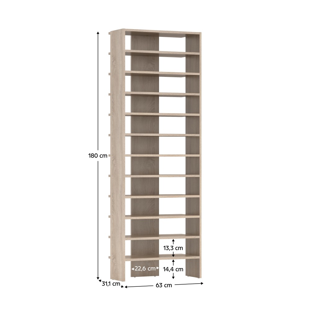Pantofar Oski – schiță cu dimensiuni