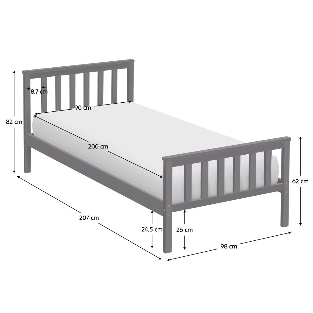 Pat copii Anatra – schiță cu dimensiuni