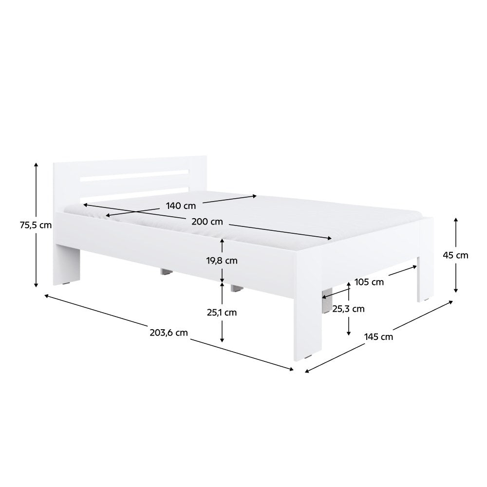 Pat copii Basis – schiță cu dimensiuni