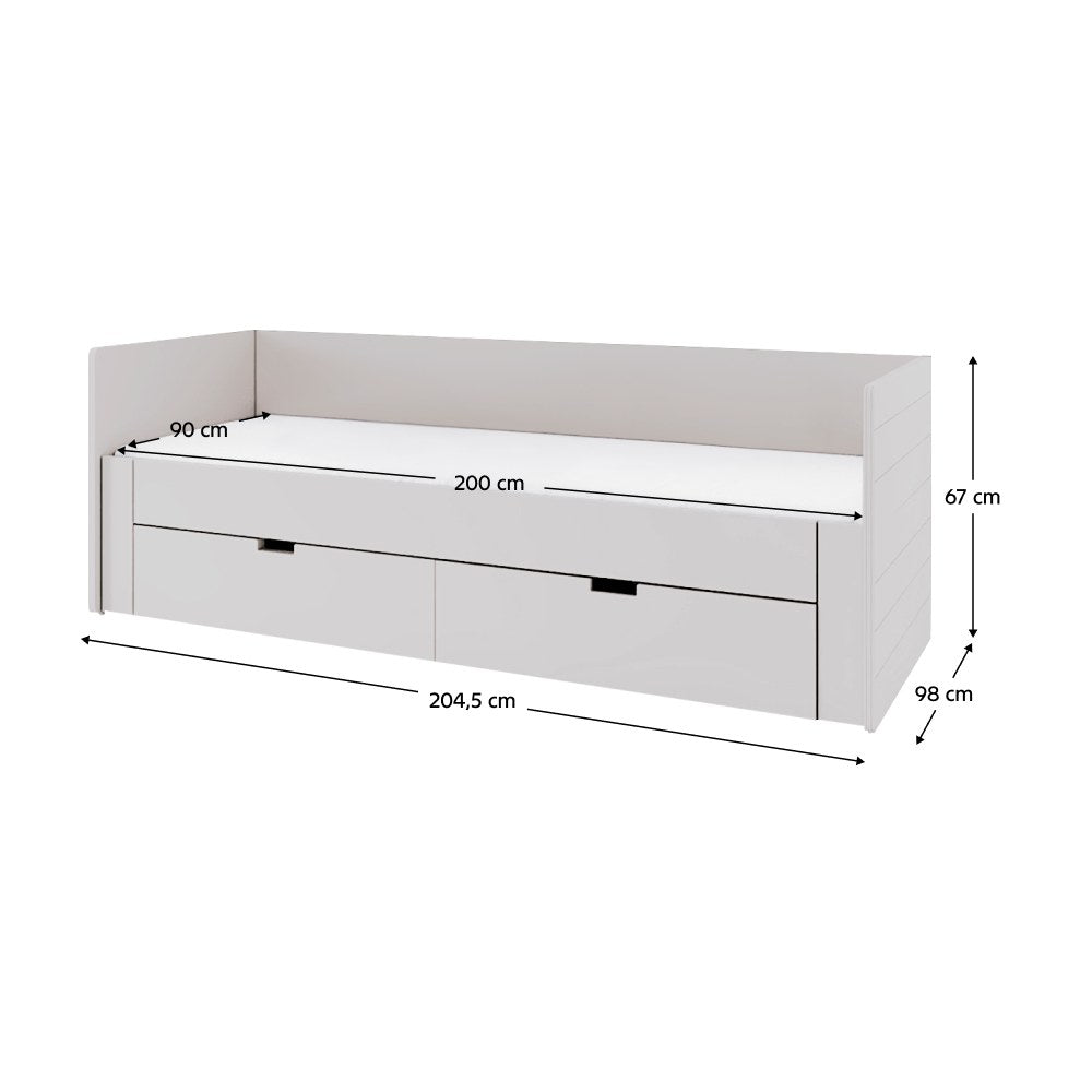 Pat extensibil Antony – schiță cu dimensiuni, imaginea 2