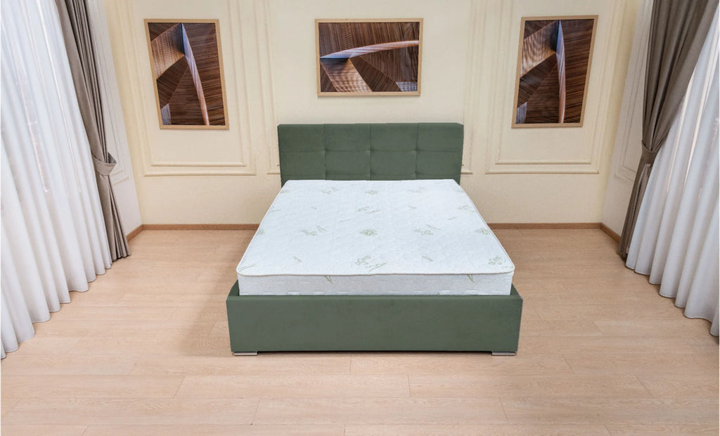 Set pat tapitat Fresh cu Saltea Bonell Aloe Vera, vedere 4