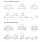 Pat Siena Slim – schiță cu dimensiuni