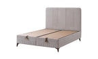 Set pat tapitat Saltea Vogue, cu somiera