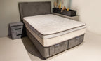 Set pat tapitat Saltea Bella Grey, vedere 7