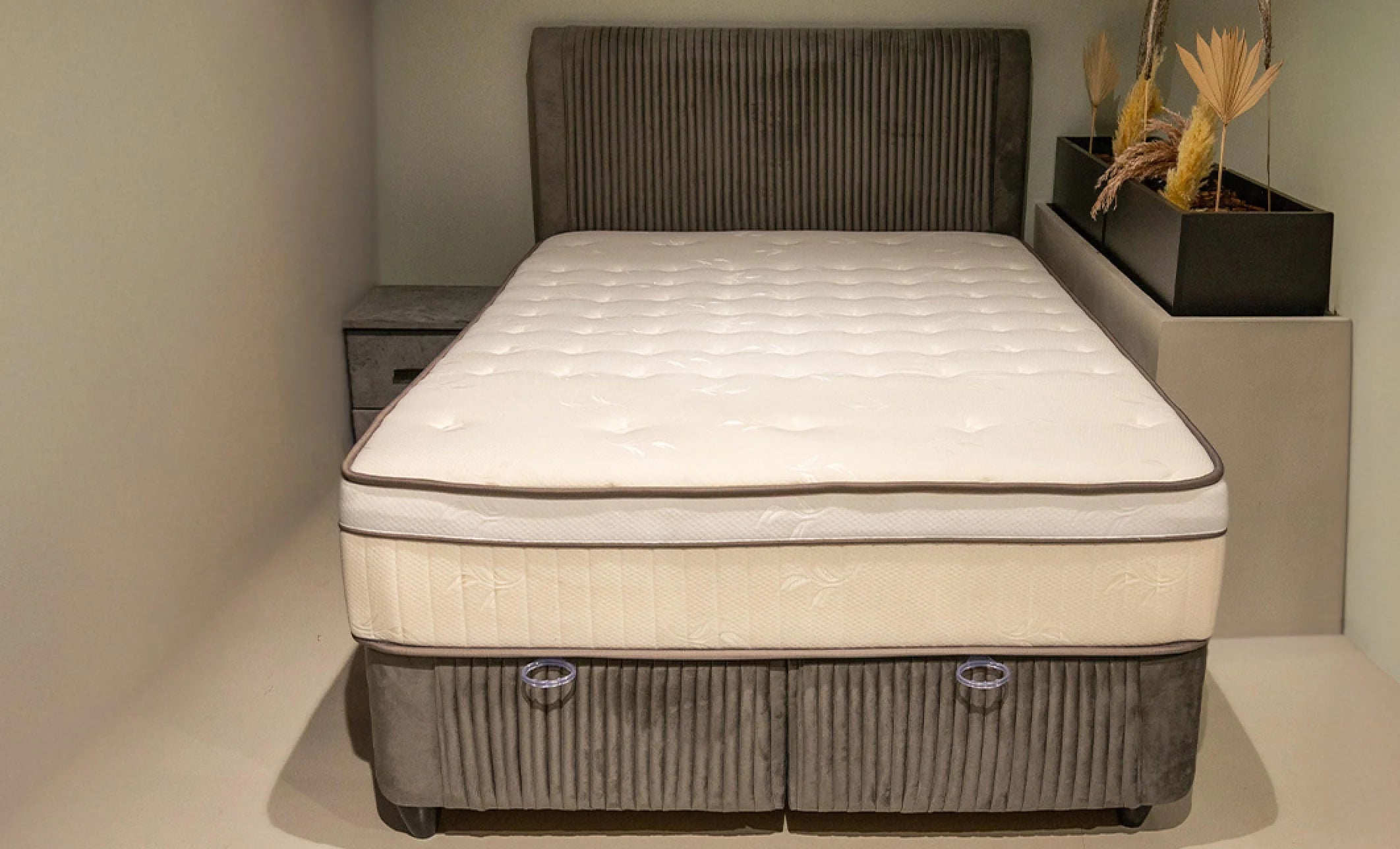 Set pat tapitat Saltea Bella Grey, vedere 6