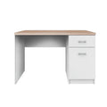 Birou PC TOPTY, alb / stejar sonoma