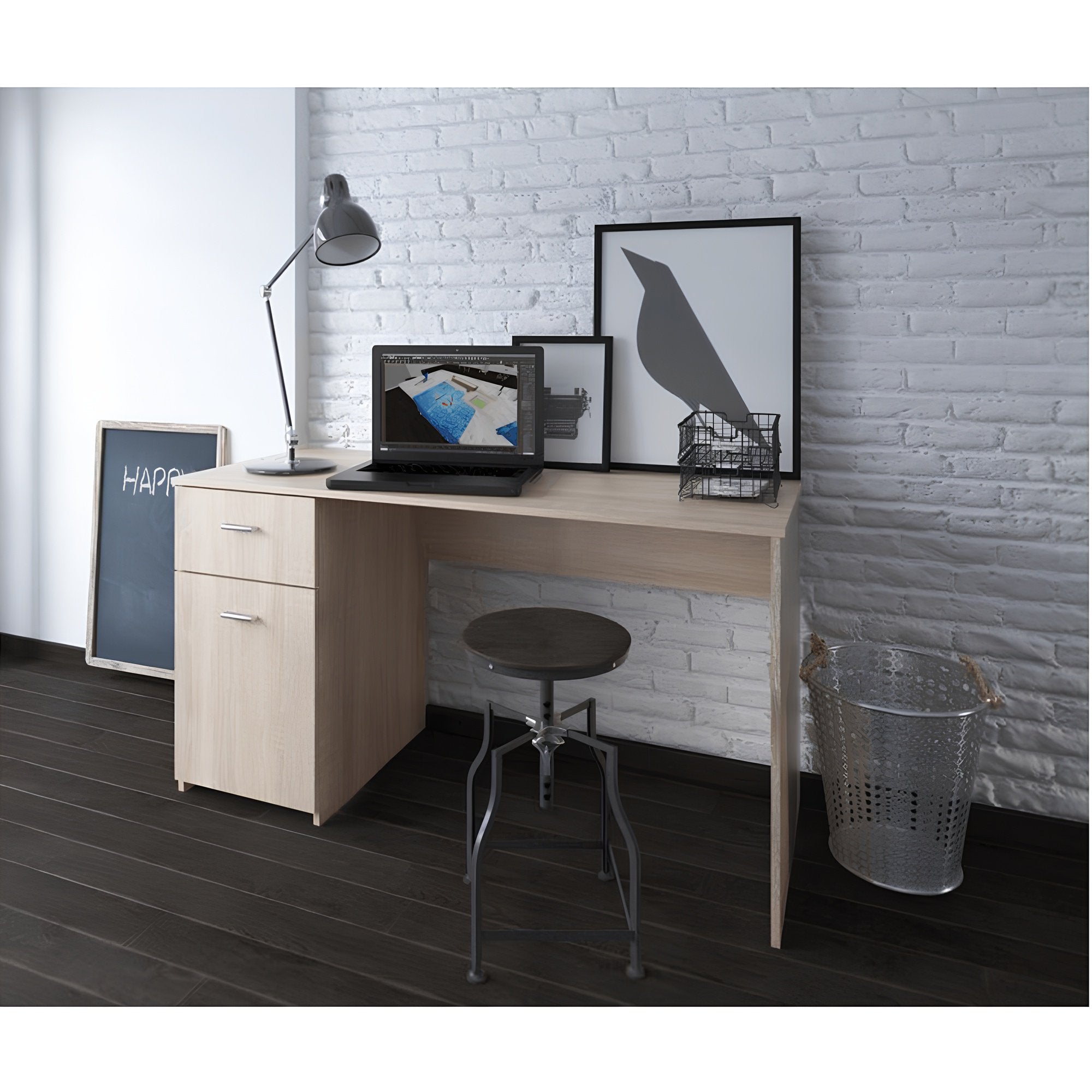 Birou PC BANY, stejar sonoma