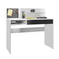 Birou PC cu placa magnetica IMAN, alb/negru