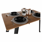 Masa dining PEDAL, stejar / negru