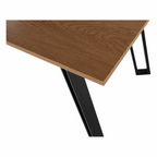 Masa dining PEDAL, stejar / negru