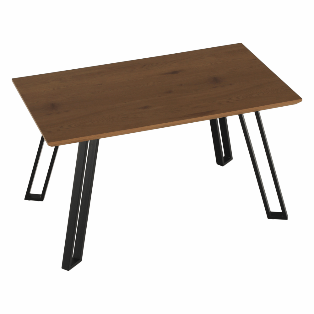 Masa dining PEDAL, stejar / negru