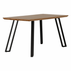 Masa dining PEDAL, stejar / negru