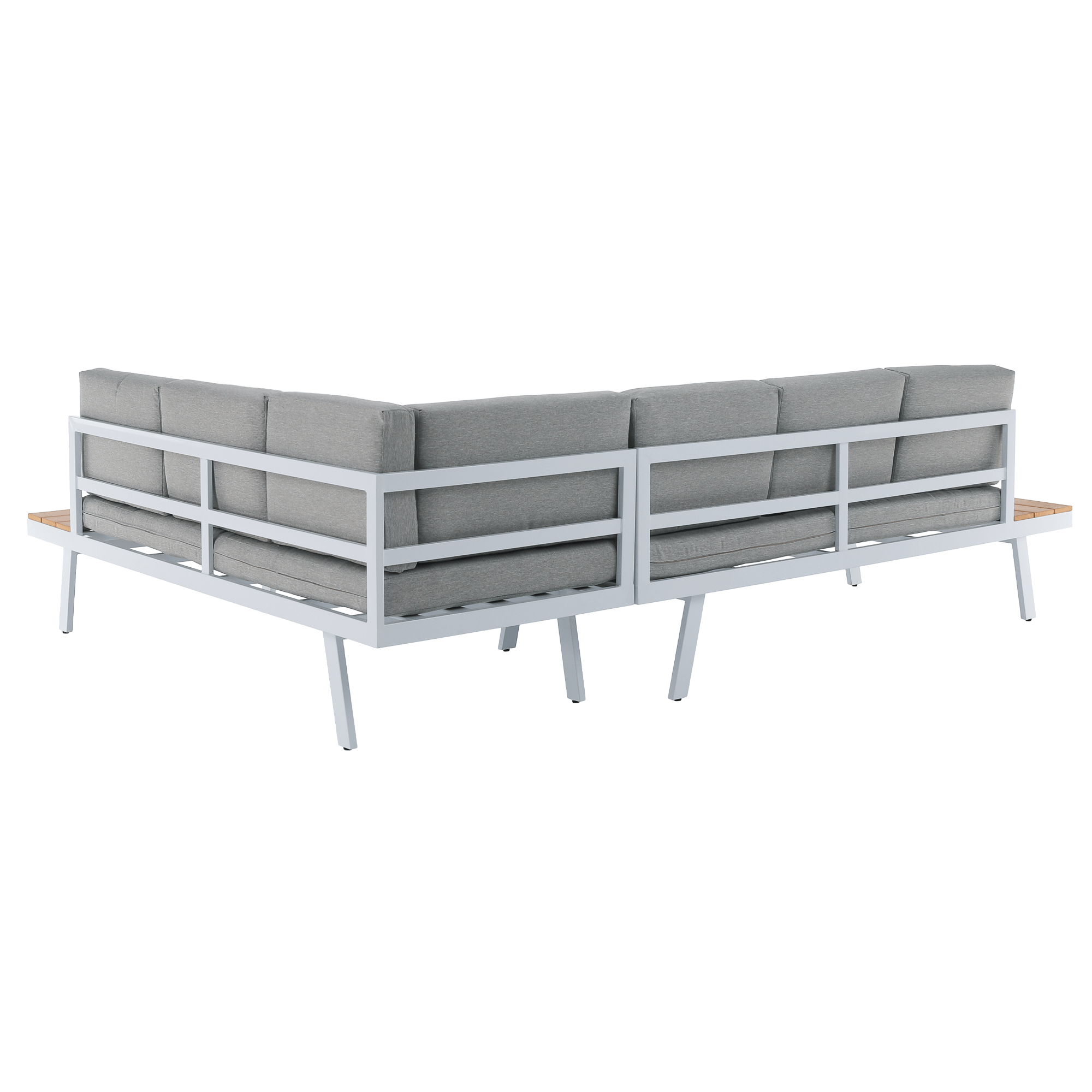 Set gradina PELOR, alb / stejar / gri deschis