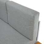 Set gradina PELOR, alb / stejar / gri deschis